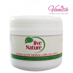 Crema Occhi Labbra Collo Decoltè - Live Nature