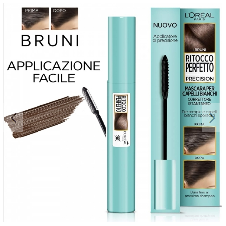 L'Oreal Ritocco Perfetto Mascara Per Ritocco Capelli Bianchi Bruno 8 Ml