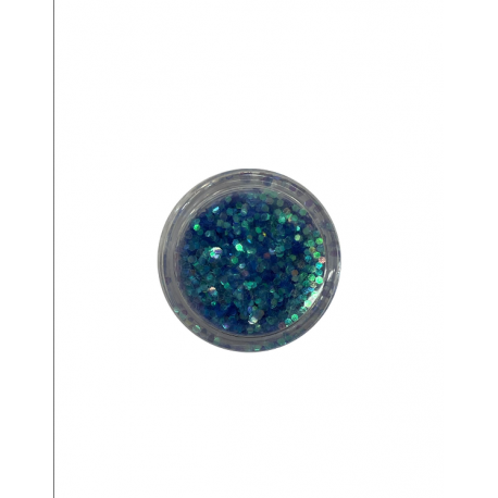 Nail Art Paillettes Azzurro