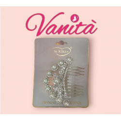 PETTINESSA CON PERLINE BIANCO E ARGENTO