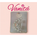 PETTINESSA CON PERLINE BIANCO E ARGENTO