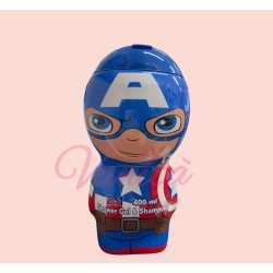 CAPITAN AMERICA PERSONAGGIO SHOWER GEL 2 IN 1 IN 2D 400ML